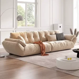 High quality Modern Italian Fabric Three Seat Reclining Sectional Sofa Sponge Living Room Apartment Hotel Villa Use Eco Friendly