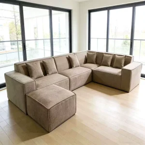 High quality modern modular compressed sofa set simple and comfortable living room furniture ideal for villas and apartments