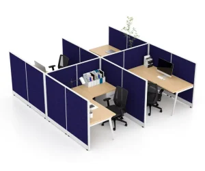High wall Cubicle Office Modular Privacy Panel Workstation Partition for Coworking Office Modular Workstation Screen Desk