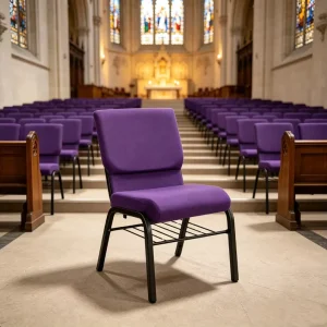 Higher Quality Iron Stackable Theater Furniture Hotel Chairs With Bookshelf