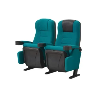 Home Cinema Chair with Folding Cinema Armchair Movie Theater Seat with Cup Holder