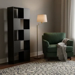 Home Decor Freestanding 5 Tier Wooden Book Shelf for Living Room Office