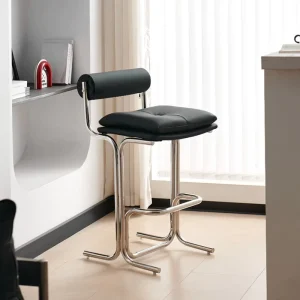 Home High Chairs Designer Creative Bar Counter Stools High-End Island Furniture Metal Bar Stools with Adjustable Feature