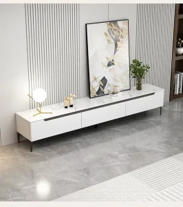 Home Living Room Coffee Table Combination Small Sized Bedroom Floor Cabinet Floor Standing Rock Panel TV Cabinet