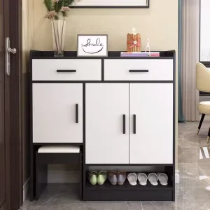 Home Living Room Furniture Modern Wooden Storage Cabinet Simple Design Shoe Rack