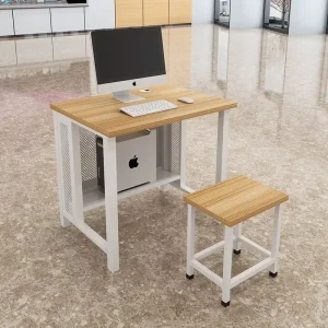 Home Office Computer Desk Compact Workstation Table with Storage for Small Spaces