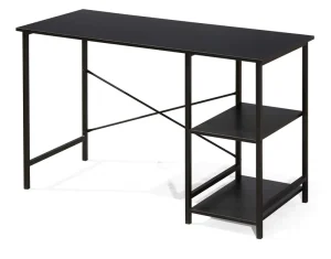 Home Office Computer Desk Open Shelves TD 2133 Metal Melamine Board Office Table Furniture for Office Building 2 Storage Units