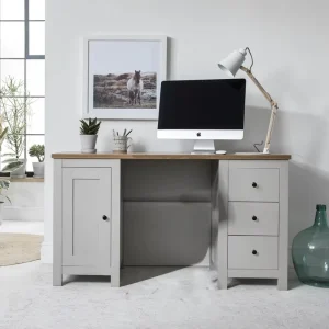 Home Office Desk Furniture 3 Drawers and 1 Cabinet Multifunctional Office Desk Furniture Computer Table Desk
