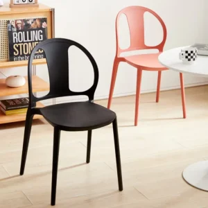 Home Office Dining Chair Stackable Plastic Chair Commercial Polypropylene Restaurant Chair