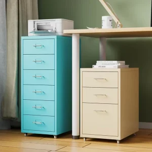 Home Office Moisture Resistant Storage Chest Drawers Mobile Bedside 6 Drawer Steel File Storage Cabinet