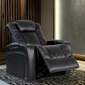 Home Theater Recliner Sofa Luxury Modern Cinema Seating with Extendable Feature Comfortable Assembly Furniture