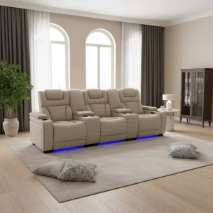 Home Theater Seat Electric Recliner Custom Hi Fi Stereo Speakers Cinema Sofa Recliner Movie Chairs Leather Sofa Cinema Recliner