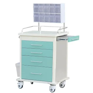 Hospital ABS Emergency Trolley Anaesthesia Cart Hospital Drug Trolley Nursing Trolley
