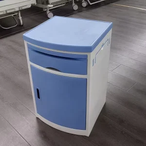 Hospital ABS Plastic Bedside Cabinet with Wheels Thickened Design for Inpatient Use Class I 1 Year Warranty CN Onsite Training