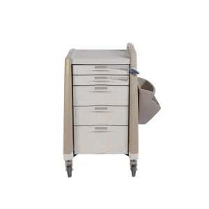 Hospital ABS Plastic Medicine Crash Cart Emergency Trolley Medical Emergency Cart Trolley