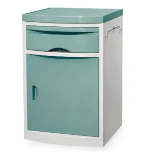 Hospital Bedside Cabinet Medical Locker ABS Plastic Hospital Bedside Table 480x480x760mm 2 Year Warranty for Hospital Clinic