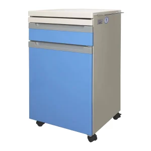 Hospital Bedside Cabinet Metal Bedside Locker with Drawer Steel Medical Bedside Table Storage Cabinet