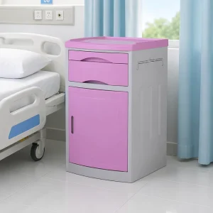 Hospital Bedside Locker ABS Medical Storage Cabinet with Drawer Mesita De Noche Bedside Table for Hospital