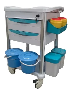 Hospital Cart ABS Emergency Trolley ABS Plastic Medicine Trolley Medical Cart Emergency Treatment Trolley Cart