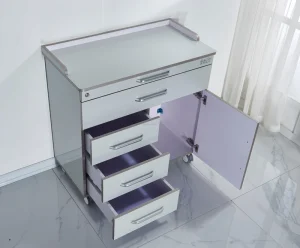 Hospital Clinic Medical Mobile Dental Cabinet with a Large Storage Space Multi Specification Acrylic Silent and Movable Cabinet