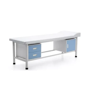 Hospital Clinic Medical Patient Examination Bed Carbon Steel Examination Table with Box