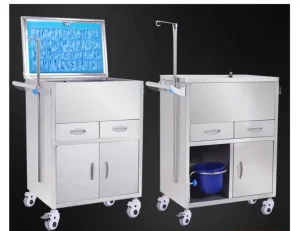 Hospital Commercial With Wheel Industrial Trolley Medical Emergency Cart Lab Medical Medicine Trolley Emergency Crush.Cart