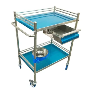 Hospital Detachable Medical Instrument Stainless Steel Patient Emergency Cart Dressing Treatment Nursing Medicine Trolley