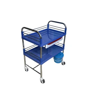 Hospital Emergency Medical Trolley Made of Stainless Steel and ABS Material