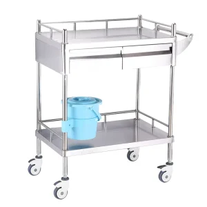 Hospital Emergency Stainless Steel Medical Trolley Treatment Trolley