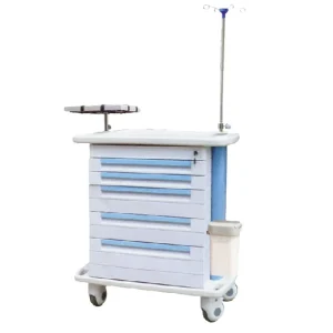 Hospital Equipment Medical Cart Plastic Emergency Trolley