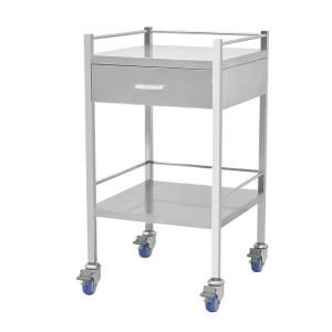 Hospital Equipment Stainless Steel Medical Cart Treatment Trolley Medical Trolley with Drawer CY D401A