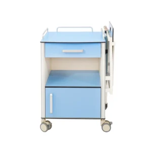 Hospital Furniture ABS Medium Density Fiberboard Bedside Cabinet Hospital Nursing Blue Bedside Cabinet