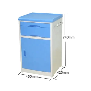 Hospital Furniture Bedside Cabinet with Drawer Locker PP and ABS Material 2 Year Warranty