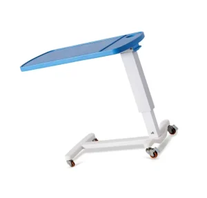 Hospital Furniture Economic Overbed Table ABS Bedside Table Multifunctional Table with Cators