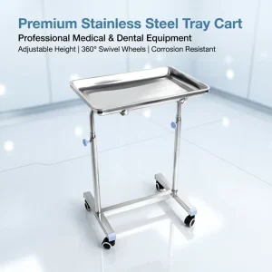 Hospital Furniture Instrument Stainless Steel Surgical Mayo Table Trolley