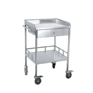 Hospital Furniture Metal Stainless Steel Trolley Clinic Equipment Medical Trolley