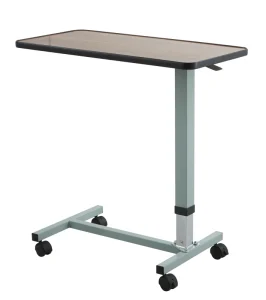 Hospital Furniture Movable Over Bed Table for Patient Dining Hospital Bed Side Table Home Use