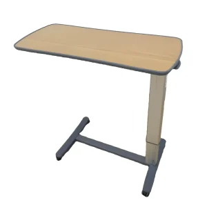 Hospital Furniture Movable Patient Bedside Table Height Adjustable Over Bed Desk Anti Slip Medical Dining Table