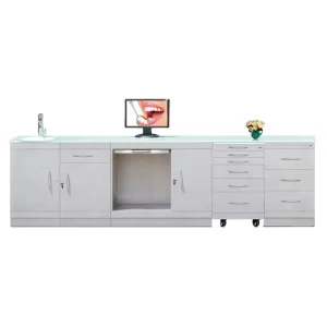 Hospital Furniture Stainless Steel Dental Cabinets Fashion Design for Clinic
