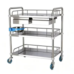 Hospital Furniture Stainless Steel Treatment Cart Hospital Trolley