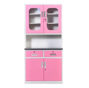 Hospital Furniture Steel Medicine Storage Cabinet With 2 Drawer for Chemical Laboratory