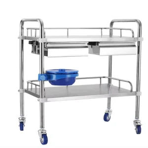 Hospital Furniture Use Stainless Steel Medical Emergency Surgical Operating Drug Delivery Nursing Crash Cart Instrument Trolley