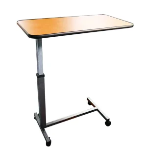 Hospital Height Adjustable Movable Bedside Table Medical Over Bed Dinning Table