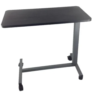 Hospital Medical Adjustable Gas Spring Wooden Over Bed Table