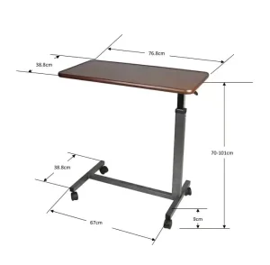 Hospital Medical Bedside Overbed Table