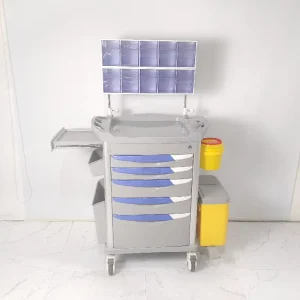 Hospital Medical Emergency Trolley Anesthesia Treatment Cart Hospital Medicine Trolley Hospital Nursing Trolley