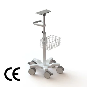 Hospital Medical Trolley Aluminum Material Multifunctional Adjustable Height Noise Free Caster Integrated Computer Cart Hotel