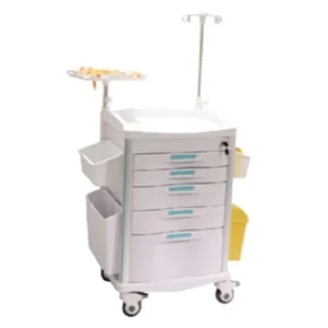 Hospital Medication Trolley Crash Medicine Drawer Emergency Medical Cart ABS Medical Equipment Trolley for Hospital