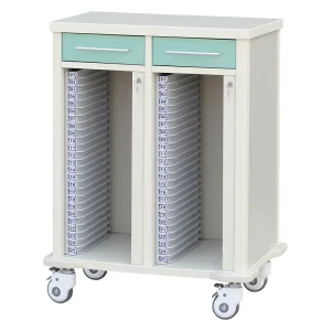 Hospital Medicine Trolley for Nurses and Patient Documents