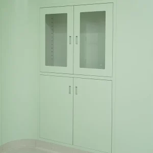 Hospital Modular Hidden Frame Medical Cabinets Stainless Steel Construction Antibacterial Coating